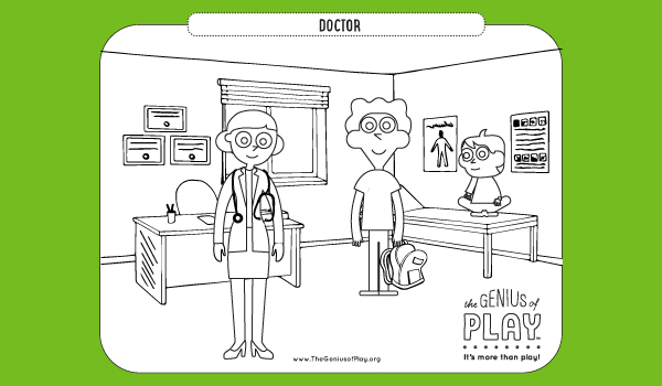 Doctor Coloring Sheet