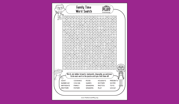 Family Time Activity Sheet