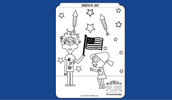 Fourth of July Coloring Sheet