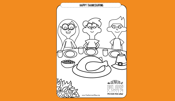 Thanksgiving Coloring Sheet