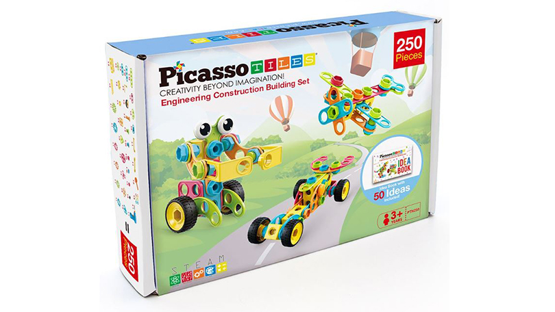 Picasso Tiles 250pc Engineering Construction Set