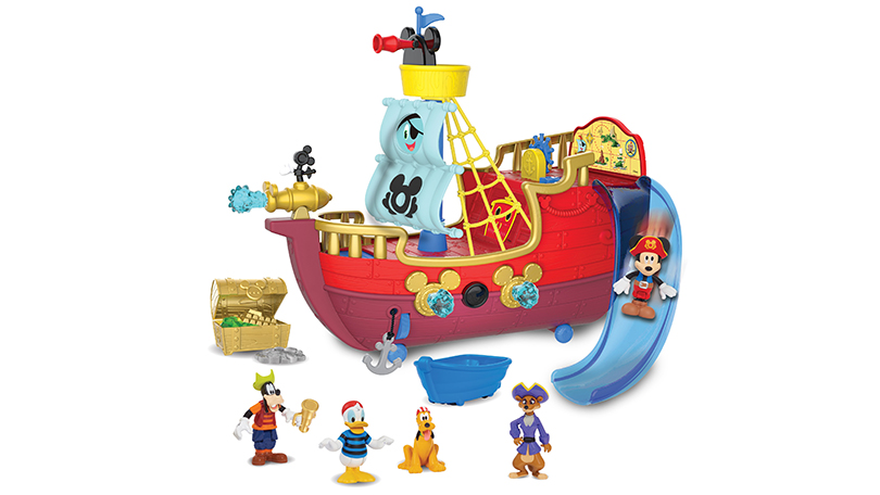 Disney Junior Mickey Mouse Funhouse Treasure Adventure Pirate Ship