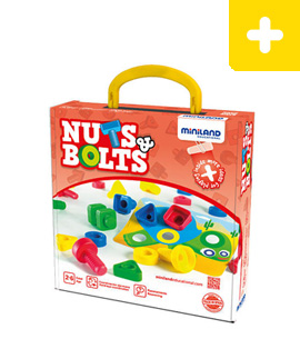 Miniland Educational Activity Nuts & Bolts Set