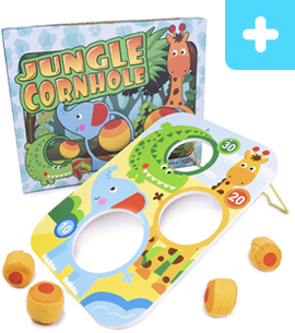 Jungle Cornhole Bean Bag Tossing Game
