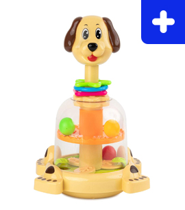 Push and Spin Dog Toy