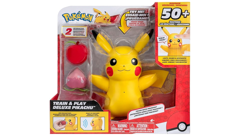 Pokemon Train & Play Deluxe Pikachu 