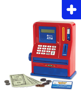 Learning Resources Pretend & Play Teaching ATM Bank