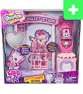 Shopkins Season 9 Wild Style Kitty Dance School Playset