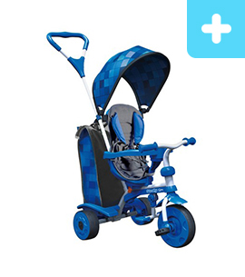 Yvolution™ Y Strolly Spin 2-in-1 Kids' Trike - Blue