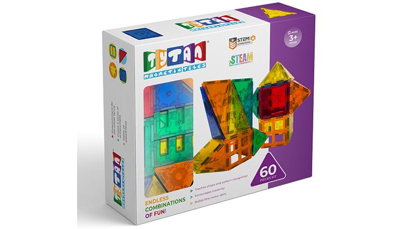 Magnetic Tiles 60 pc Set
